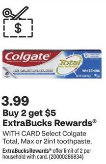 FREE Colgate Total Toothpaste at CVS 1/8-1/14