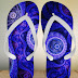 Chinelo Personalizado Arte Cores De Luzes 4