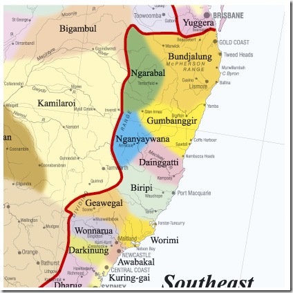 Aboriginal language map