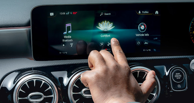 Mercedes A-Class touchscreen