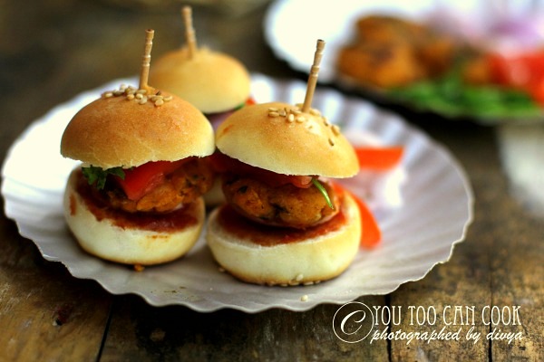 Mini Burgers | Mini Egg Burgers | Party Burger Idea | Cute Little Burgers Recipe