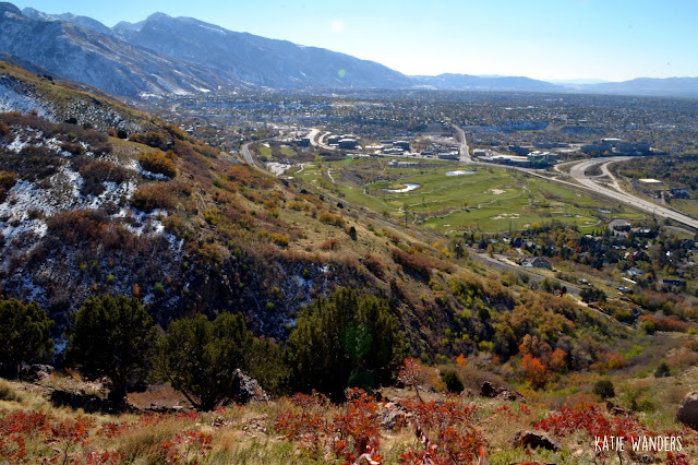 Views of the valley from the Mount Olympus Trail