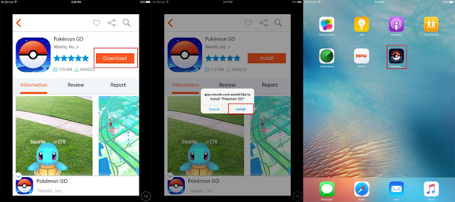 Cara install Pokemon GO di iOS tanpa Apple ID