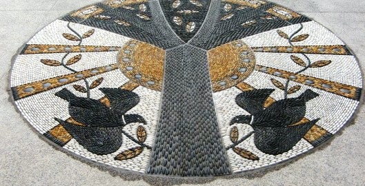 mosaic pebbles artwork by John Botica