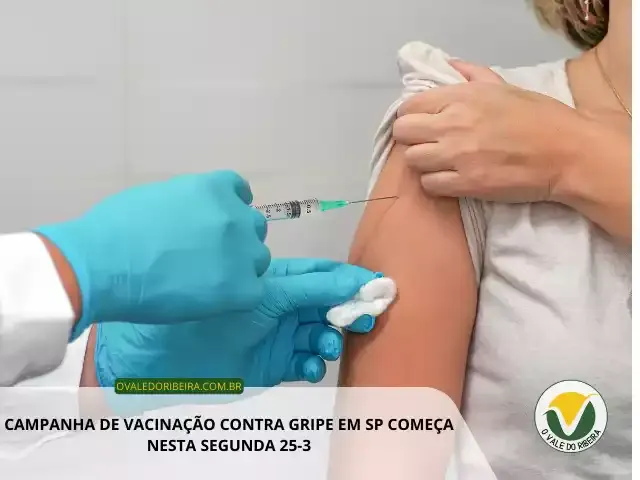 Campanha de vacinação contra gripe em SP começa nesta segunda 25-3