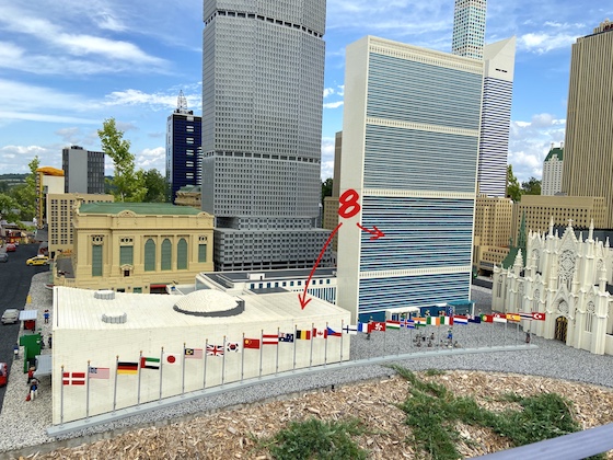 Headquarters of the United Nations in legoland NY - miniland