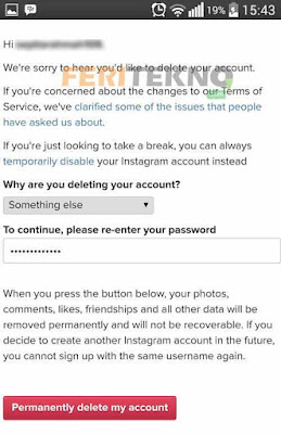 Cara menghapus akun instagram secara permanen maupun sementara waktu 2 Cara Ampuh Menghapus Akun Instagram Sementara ataupun Permanen di HP