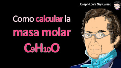 Como calcular la masa molar de C9H10O a cuatro cifras significativas