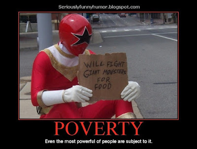 Power Ranger will fight giant monsters for food! Poverty Meme