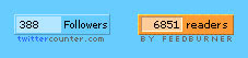 contadores twitter - feedburner