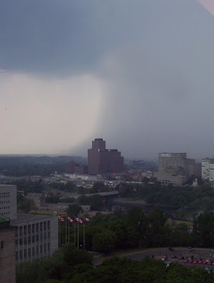 Stormy skyline