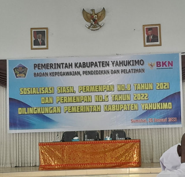 Pemkab Yahukimo Lakukan Sosialisasi SIASN, Permenpan Nomor 6 dan 8 Tahun 2022