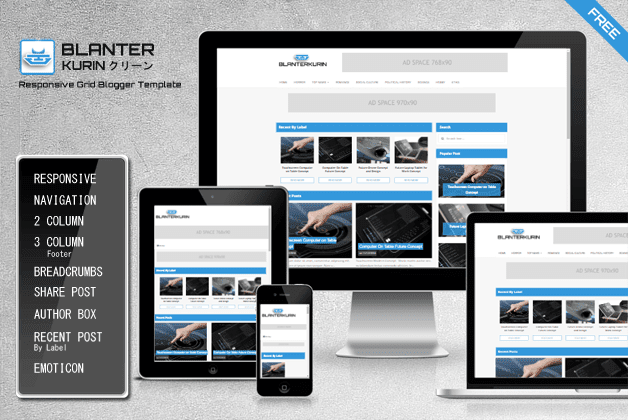 Blanter Kurin Premium Blogger Template