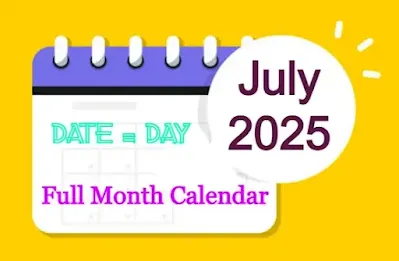 July 2025 calendar