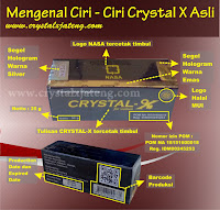 ciri crystal x asli