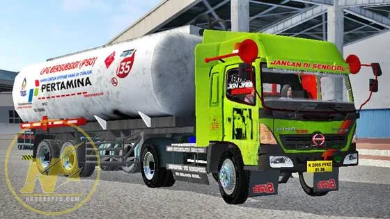 Mod Truck Hino Lohan Trailer Tangki LPG
