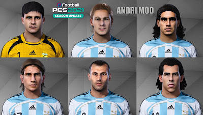 PES 2021 Facepack Argentina NT 2006 by ANDRI MOD