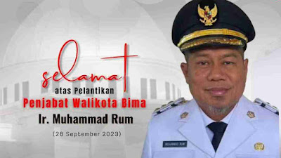 Bawaslu Kota Bima Mengucapkan Selamat dan Sukses atas Pelantikan Ir. H. Muhammad Rum, M.T, Sebagai PJ Walikota Bima