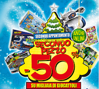 Logo Toys Center: nel weekend il secondo giocattolo al 50%