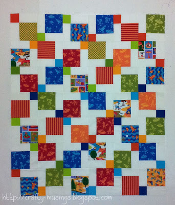 Bot Camp baby quilt