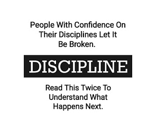 Do you have confidence on your discipline?