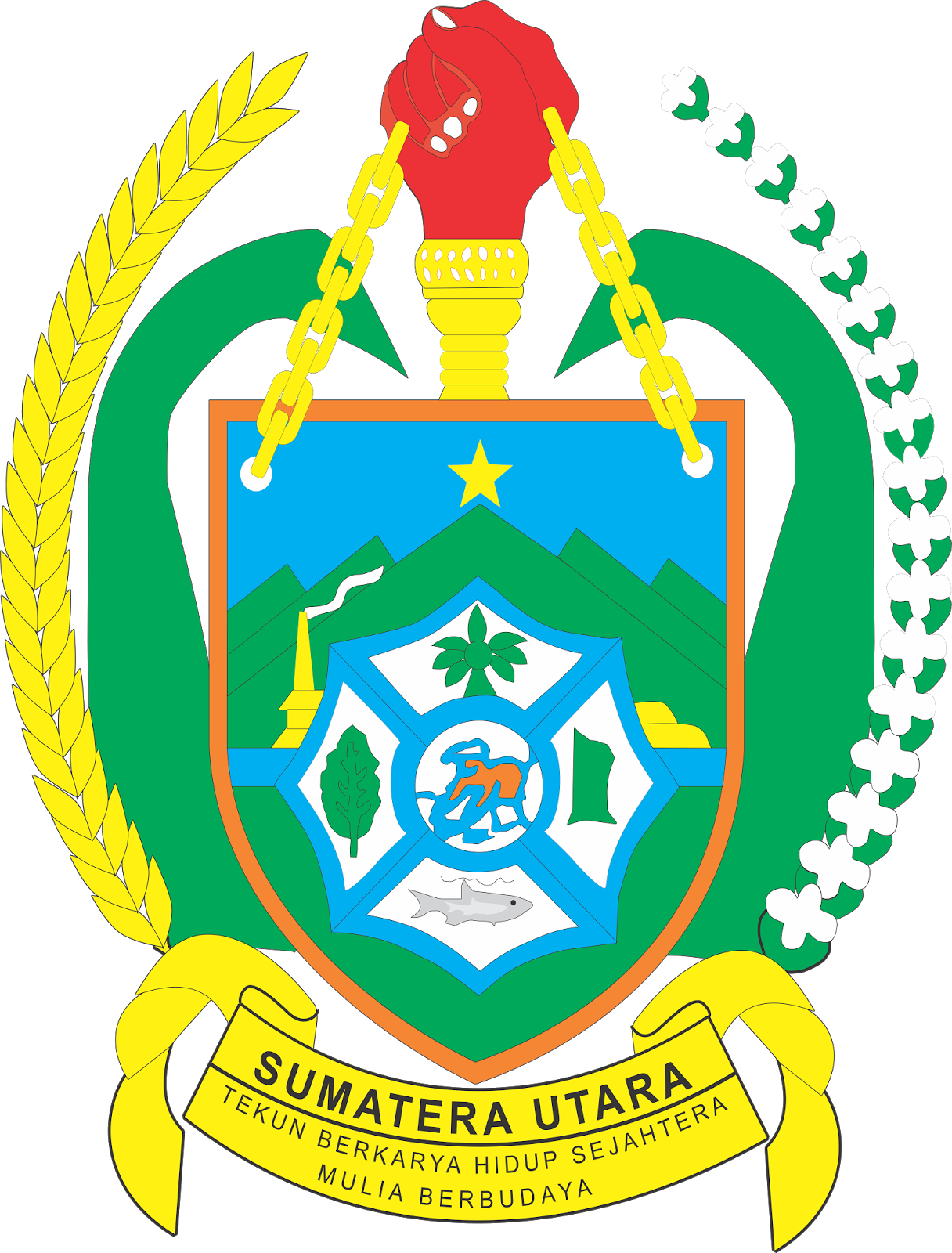 Logo  Provinsi Sumatera  Utara  Vector File CDR CorelDraw 