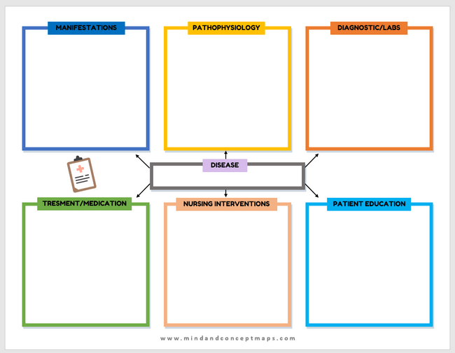 Nursing care plan concept map template