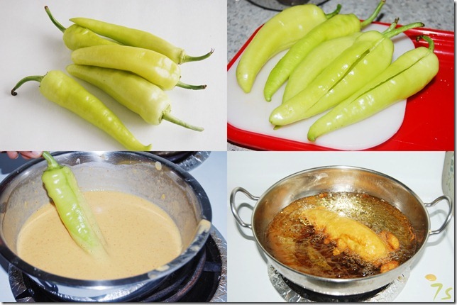 Chilli bajji / Milagai bajji process