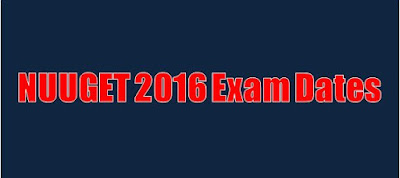 NUUGET 2016 Exam Dates | Application | Paper Pattern | Dates