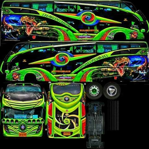 stiker bus simulator keren 3d