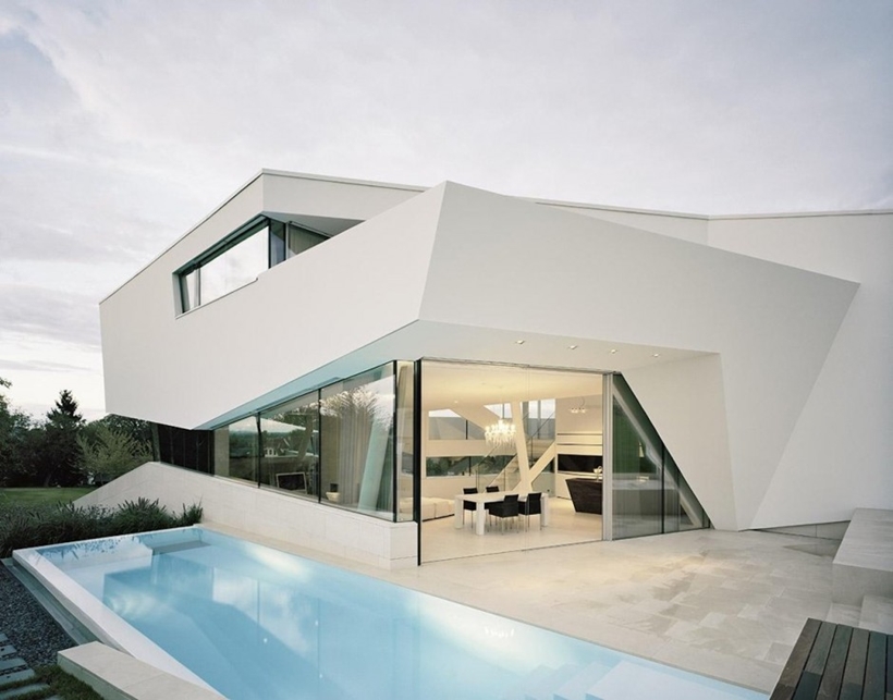 Facade of Villa Freundorf by Project A01 Architects