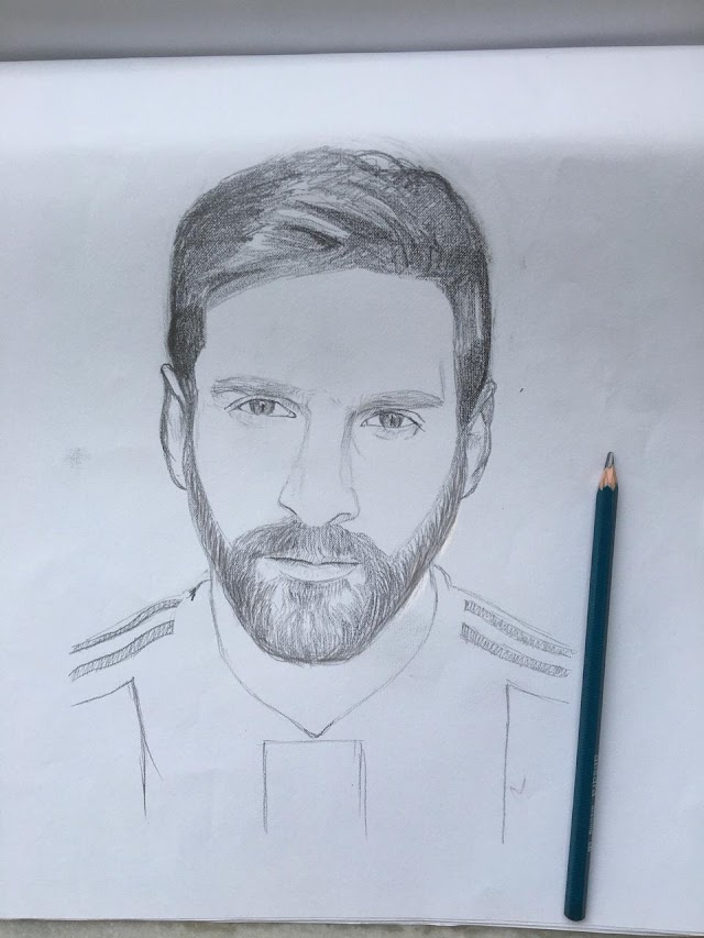 Lionel Messi Portrait done in 25 Minutes 