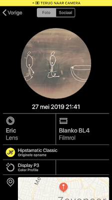 Schermafbeelding Hipstamatic-instellingen Eric + Blanko BL4