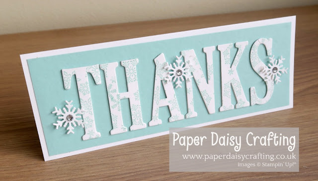 Blizzard die, Beautiful Blizzard, Large Letter dies, Stampin Up