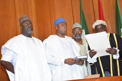 Bukola Saraki celebrates senate Presidency 