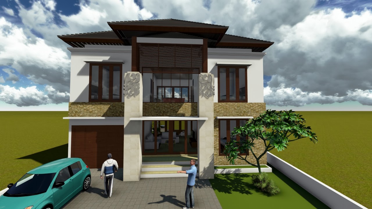 Desain Rumah  Minimalis  2  Lantai  Modern Terbaru 2019