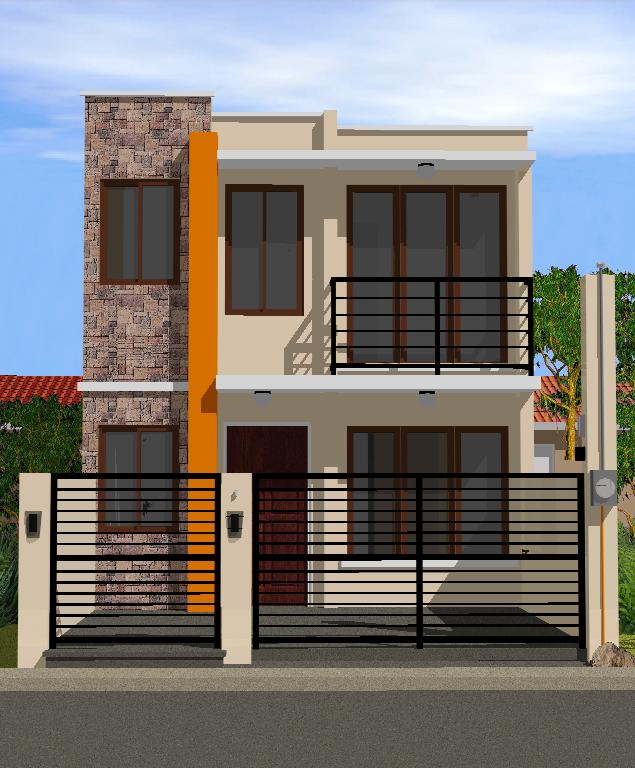 Collection 50 Beautiful Narrow  House  Design  for a 2  Story  
