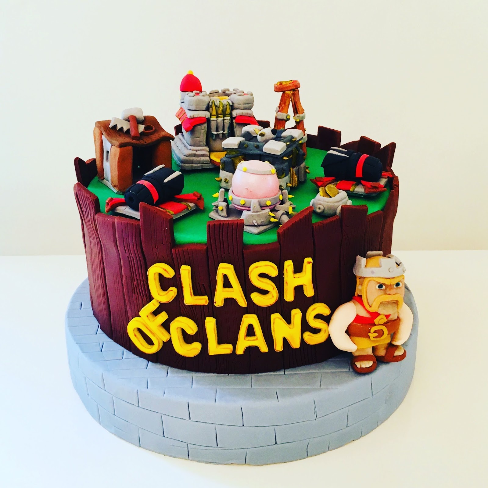 clash of clans birthday cake