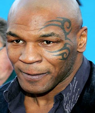 Collection of face tattoos