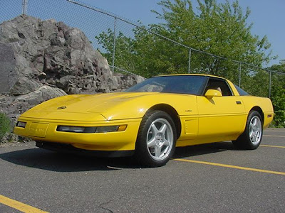 Yellow Chevrolet Corvette