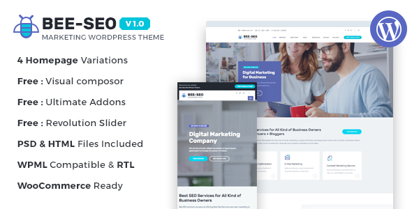 Bee SEO - Marketing WordPress Theme