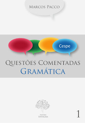 Questões Comentadas - Gramática - CESPE - Vol.1 - Marcos Pacco baixar gratis mega