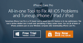 Although iPhones alsolutions sell as hotcakes the users often complain about a few things Tenorshare iPhone Care Pro Relook: A Complete Tool For iOS