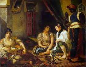  Eugene Delacroix - Femmes d'Alger dans leur appartement,1834. 