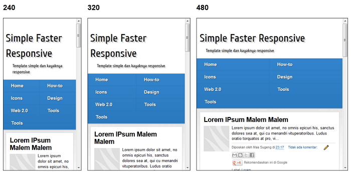 Simple Faster Responsive