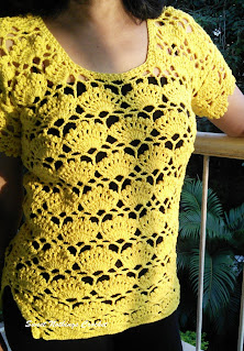 SHELLED BEAUTY TOP - a free crochet pattern from Sweet Nothings Crochet