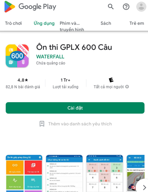 Tải Ôn thi GPLX 600 Câu mới nhất 2022 cho Android, iOS, PC b3