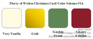 Craft with Beth: Flurry of Wishes Color Palette Scheme #1A Stampin' Up!