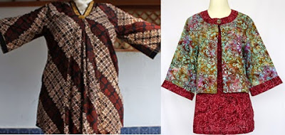 Model Baju Batik Kerja Wanita Gemuk Modern Terbaru