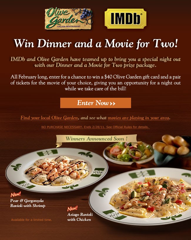 Barbara's Beat: IMDb and Olive Garden Dinner and a Movie ...